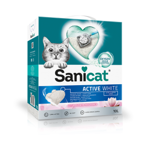 Sanicat Active White Lotus Flower 10L - Premium Cat Litter for Odor Control and Absorption